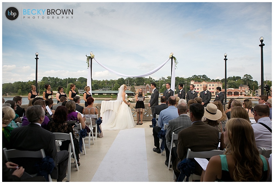 Wedding ceremony at hotel baker