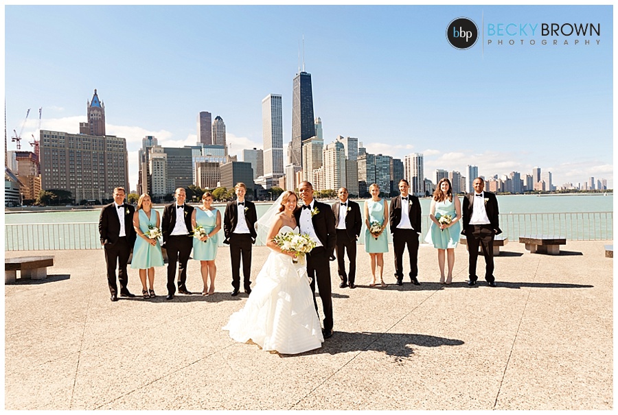 Downtown chicago wedding september