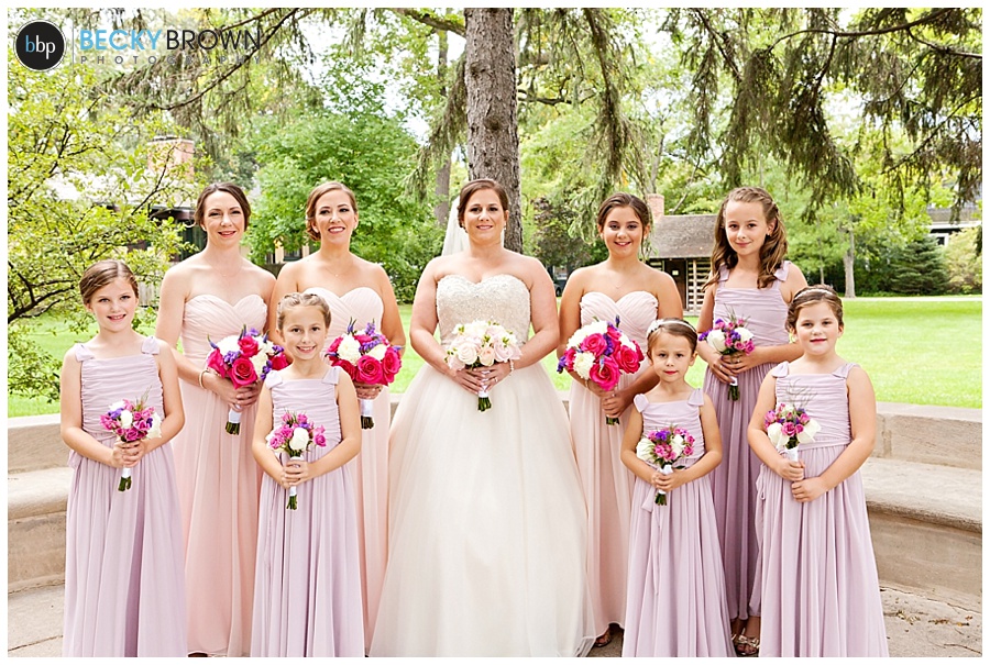 Blush bridesmaids dresses