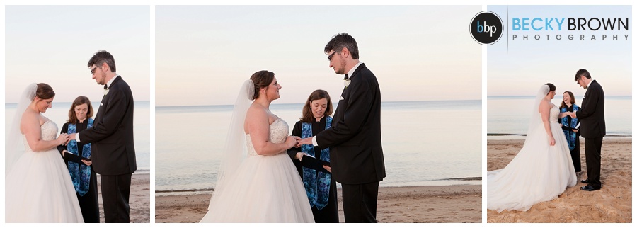 Lake Michigan beach wedding Chicago
