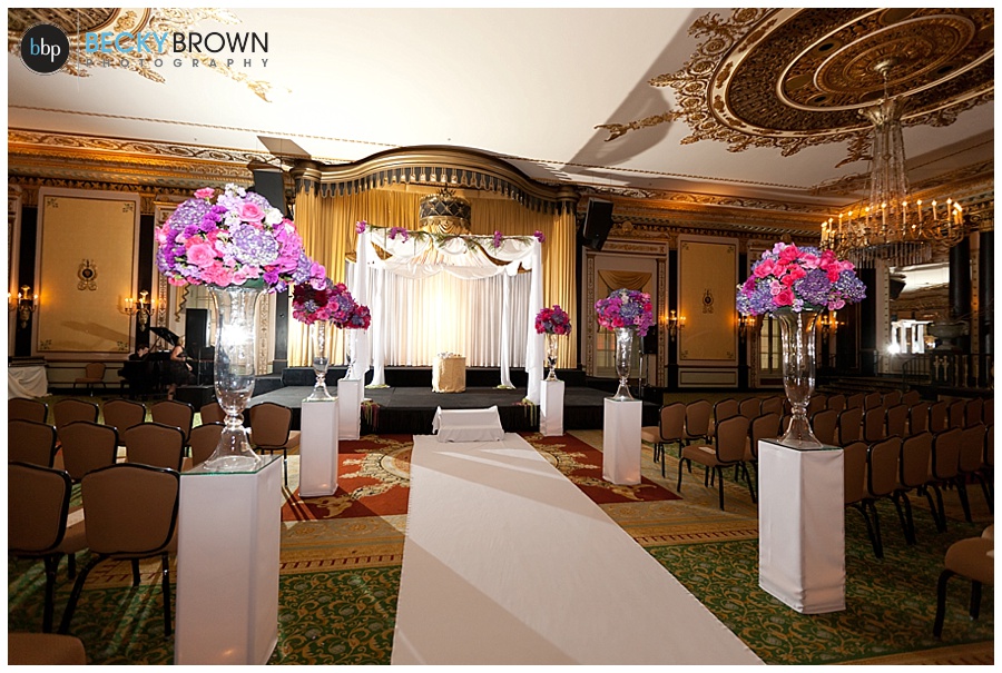 Palmer House Chicago wedding ceremony