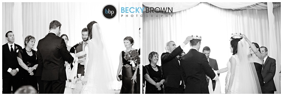 Crowns wedding ceremony