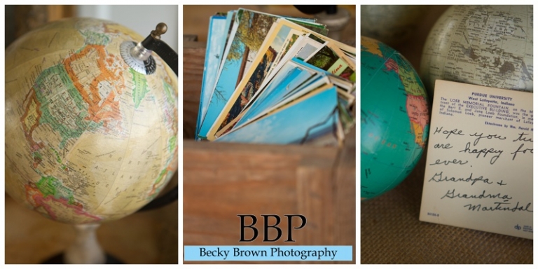 postcard sign in book