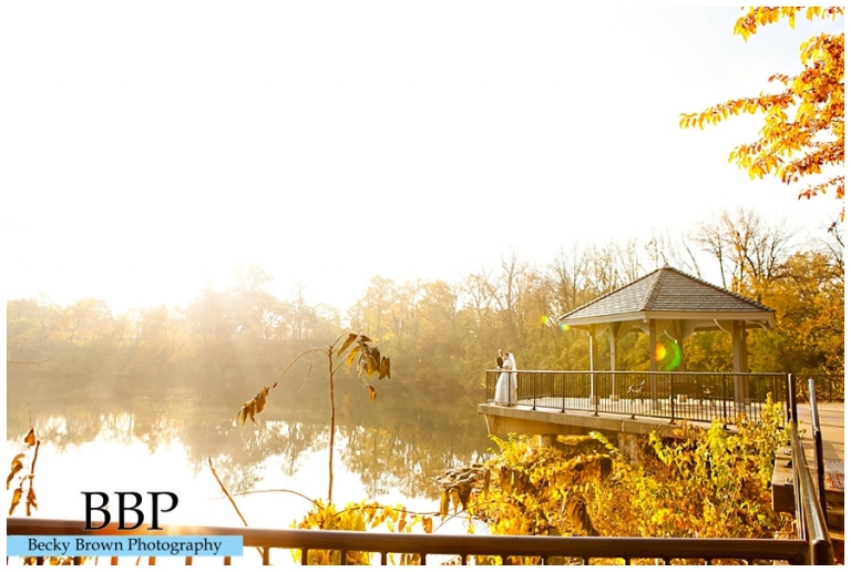 Naperville riverwalk wedding photo