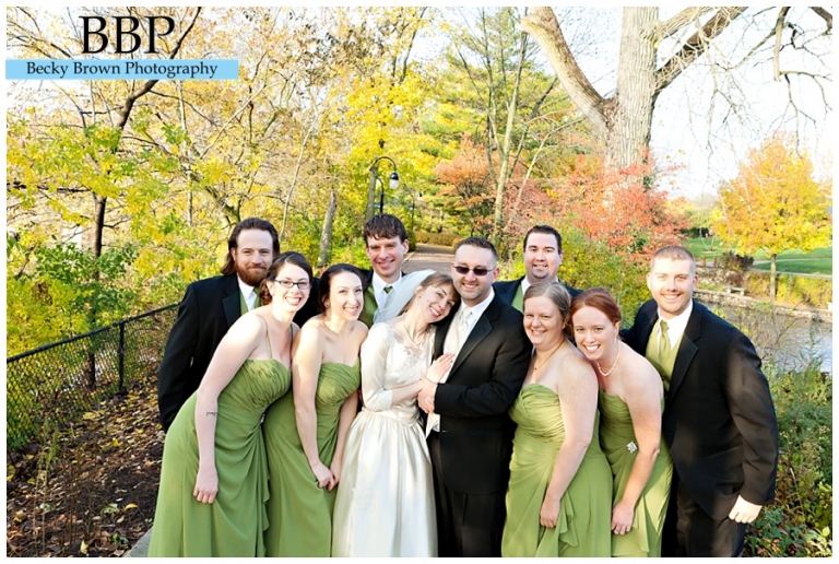 Green and Black wedding