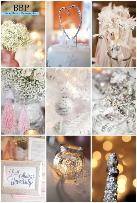 winter wedding details